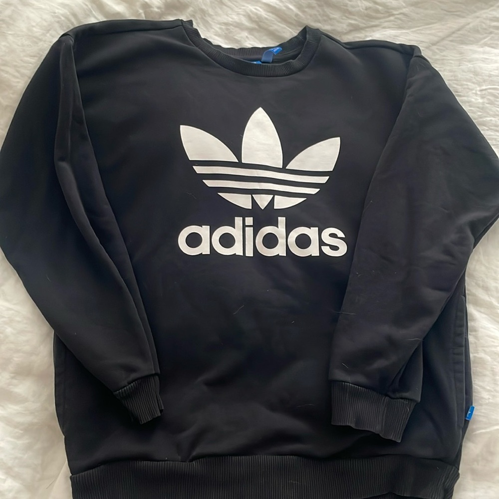 Adidas Trefoil Crewneck Sweatshirt with Pockets